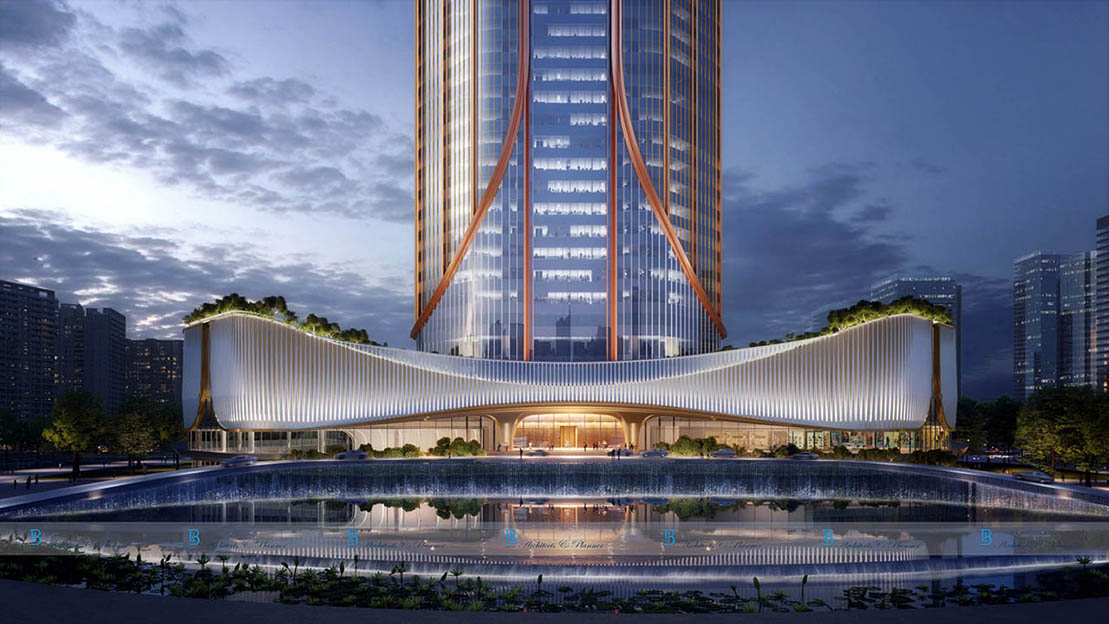 Tower podium of 108-Storey Finance Tower Hanoi